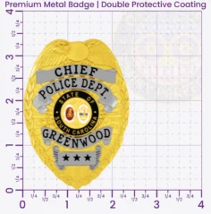 2-C13 Custom Police Badges And Design, Create, Build and Order Personalized Police Badges Officer Badges Gold Badges 3.35 Premium