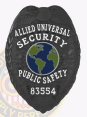 2-C13SOB Buy Custom Security Officer Badges And Design, Create, Build and Order Security Badges Black