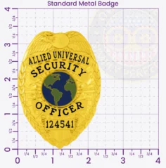 2-C13SOB Buy Custom Security Officer Badges And Design, Create, Build and Order Security Badges Gold 3.35 Standard Badges