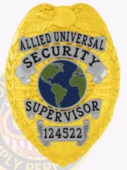 2-C13SOB Buy Custom Security Officer Badges And Design, Create, Build and Order Security Badges Gold Silver Badges