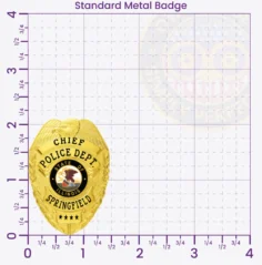 2-C14-2 Buy Custom Police Badges And Design, Create, Build and Order Personalized Police Badges Officer Badges Gold Badges 2.16 Standard