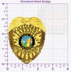 2-D2 Custom Police Badges And Design, Create, Build and Order Personalized Police Badges Officer Badges Gold Badges 3.10 Standard