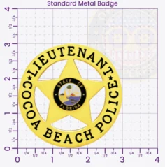 20-A16-2 Custom Police Badges And Design, Create, Build and Order Personalized Police Badges Officer Badges Gold Badges 3 Standard