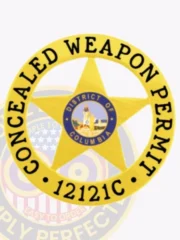 20-A16CCW Concealed Carry Weapons Badges, CCW badges, Gun Permit Badges Gold Badges