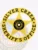 A custom metal badge in gold color with safety pin attachment, designed in a star shape. The badge features "SILVER CREEK" and "SHERIFF'S OFFICE" in bold black lettering around the edge. In the center, it displays the state emblem of Texas, surrounded by a circular border, showcasing its vibrant and official appearance suitable for law enforcement personnel.