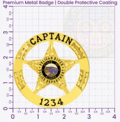 20-H16 Custom Police Badges And Design, Create, Build and Order Personalized Police Badges Officer Badges Gold Badges 3 Premium