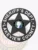 A custom metal badge in black color with safety pin attachment, shaped like a star. The badge prominently features "SHERIFF'S DEPT." and "LAKEVIEW COUNTY" in bold white lettering around the edge. In the center, it displays the state emblem of Washington, which includes a portrait of George Washington, emphasizing its formal and authoritative appearance for law enforcement personnel.