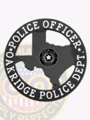 20-TX2 Custom Police Badges And Design, Create, Build and Order Personalized Police Badges Officer Badges Black Badges