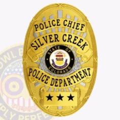 22-D19 Custom Police Badges And Design, Create, Build and Order Personalized Police Badges Officer Badges Gold