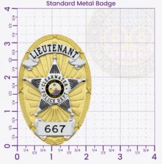 22-D22 Custom Police Badges And Design, Create, Build and Order Personalized Police Badges Officer Badges Gold Badges 3.25 Standard