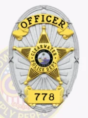 22-D22 Custom Police Badges And Design, Create, Build and Order Personalized Police Badges Officer Badges Silver Badges