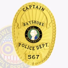 22-f1 custom police badges and design, create, build and order personalized police badges officer badges gold