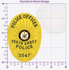 22-F2PLB Buy Custom Police Badges And Design, Create, Build and Order Personalized Police Badges Officer Badges Gold 3.35 Standard Badges