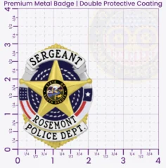 26-A1 Custom Police Badges And Design, Create, Build and Order Personalized Police Badges Officer Badges Gold Badges 3 Premium