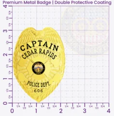 3-A1 Custom Police Badges And Design, Create, Build and Order Personalized Police Badges Officer Badges Gold Badges 3.12 Premium