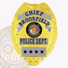 3-B2 Custom Police Badges And Design, Create, Build and Order Personalized Police Badges Officer Badges Gold