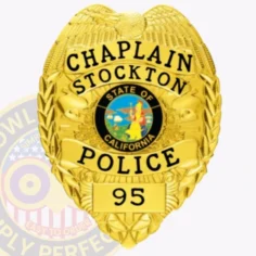 3-c11-2pcb buy custom police chaplain badges and design, create, build and order chaplain badges gold