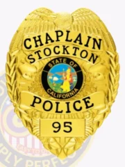 3-C11-2PCB Buy Custom Police Chaplain Badges And Design, Create, Build and Order Chaplain Badges Gold Badges