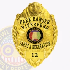 3-C11AKCB Buy Custom Badges And Design, Create, Build and Order Personalized Badges and Customized Badges Gold Park Ranger Badges