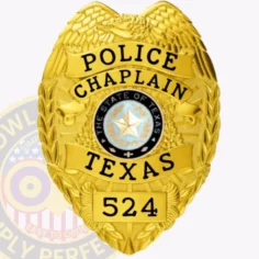 3-C11PCB Buy Custom Police Chaplain Badges And Design, Create, Build and Order Chaplain Badges Gold