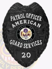 3-C11SOB Buy Custom Security Officer Badges And Design, Create, Build and Order Security Badges Black Badges