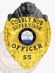 3-C11SOB Buy Custom Security Officer Badges And Design, Create, Build and Order Security Badges Gold Black Badges