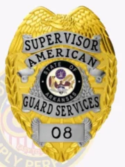 3-C11SOB Buy Custom Security Officer Badges And Design, Create, Build and Order Security Badges Gold Silver Badges