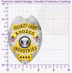 3-C15SOB Buy Custom Security Officer Badges And Design, Create, Build and Order Security Badges Warehouse Security Manager Badges 3.25 Premium