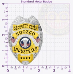 3-C15SOB Buy Custom Security Officer Badges And Design, Create, Build and Order Security Badges Warehouse Security Manager Badges 3.25 Standard