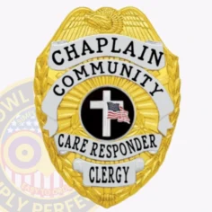 3-e17pcb buy custom police chaplain badges and design, create, build and order chaplain badges gold