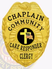 3-E17PCB Buy Custom Police Chaplain Badges And Design, Create, Build and Order Chaplain Badges Gold Badges