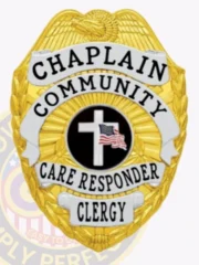 3-E17PCB Buy Custom Police Chaplain Badges And Design, Create, Build and Order Chaplain Badges Gold Silver Badges