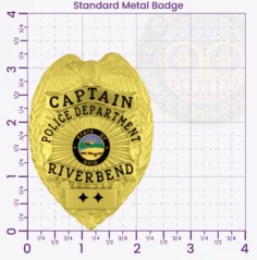 3-F1 Buy Custom Police Badges And Design, Create, Build and Order Personalized Police Badges Officer Badges Gold 3.25 Standard Badge