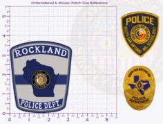 T15-A1 Buy Custom Police Patches And Design Create Build and Order Personalized-Police Patches and Customized Police Patches 3.35 x 43.10 x 3.75