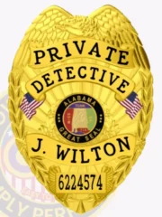 3C15DB Custom Detective Badges and Police Detective Badges Gold Badges