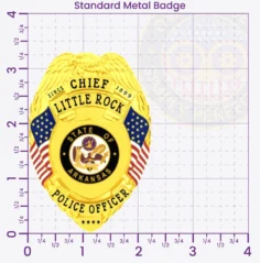 4-A1PLB Buy Custom Police Badges And Design, Create, Build and Order Personalized Police Badges Officer Badges Gold 3.35 Standard Badges