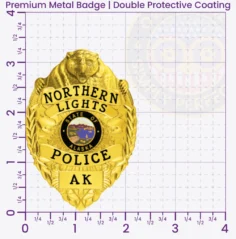 4-A1PLB Buy Custom Police Badges And Design, Create, Build and Order Personalized Police Badges Officer Badges Gold Badges 3.25 Premium Badges