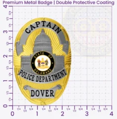 6-D11 Custom Police Badges And Design, Create, Build and Order Personalized Police Badges Officer Badges Gold Badges 3.58 Premium