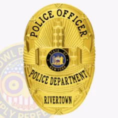 7-D12 Custom Police Badges And Design, Create, Build and Order Personalized Police Badges Officer Badges Gold