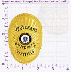 8-D13-2 Custom Police Badges And Design, Create, Build and Order Personalized Police Badges Officer Badges Gold Badges 3.32 Premium