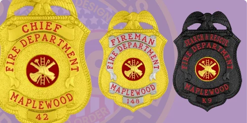 How to Buy Custom Firefighter Badges and Personalized Fire Department Badges Design, Create, Build Badges. Design, Create and Order Fireman Badges.