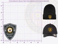 S21-A1-Buy Custom Police Patches And Design Create Build and Order Personalized-Police Patches and Customized Police Patches K9 Unit 2.5 Hat and Beanie