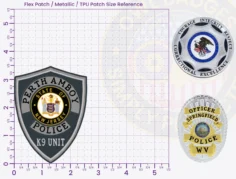 S21-A1-Buy Custom Police Patches And Design Create Build and Order Personalized-Police Patches and Customized Police Patches K9 Unit PVC Patch 3.5-1