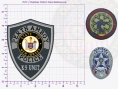 S21-A1-Buy Custom Police Patches And Design Create Build and Order Personalized-Police Patches and Customized Police Patches K9 Unit PVC Patch 4.5