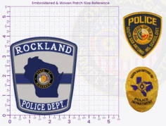 T15-A1 Buy Custom Police Patches And Design Create Build and Order Personalized-Police Patches and Customized Police Patches 3.35 x 4