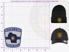 T15-A1 Buy Custom Police Patches And Design Create Build and Order Personalized-Police Patches and Customized Police Patches Blue hat patch