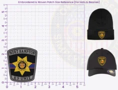 T15-A2 Buy Custom Police Patches And Design Create Build and Order Personalized-Police Patches and Customized Police Patches Embroidered Hat