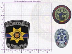 T15-A2 Buy Custom Police Patches And Design Create Build and Order Personalized-Police Patches and Customized Police Patches PVC Rubber 3.5