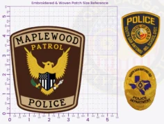 T15-A3 Buy Custom Police Patches And Design Create Build and Order Personalized-Police Patches and Customized Police Patch Patrol 4.5