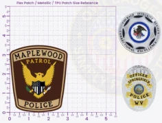 T15-A3 Buy Custom Police Patches And Design Create Build and Order Personalized-Police Patches and Customized Police Patch Patrol Flex Patch 3.5